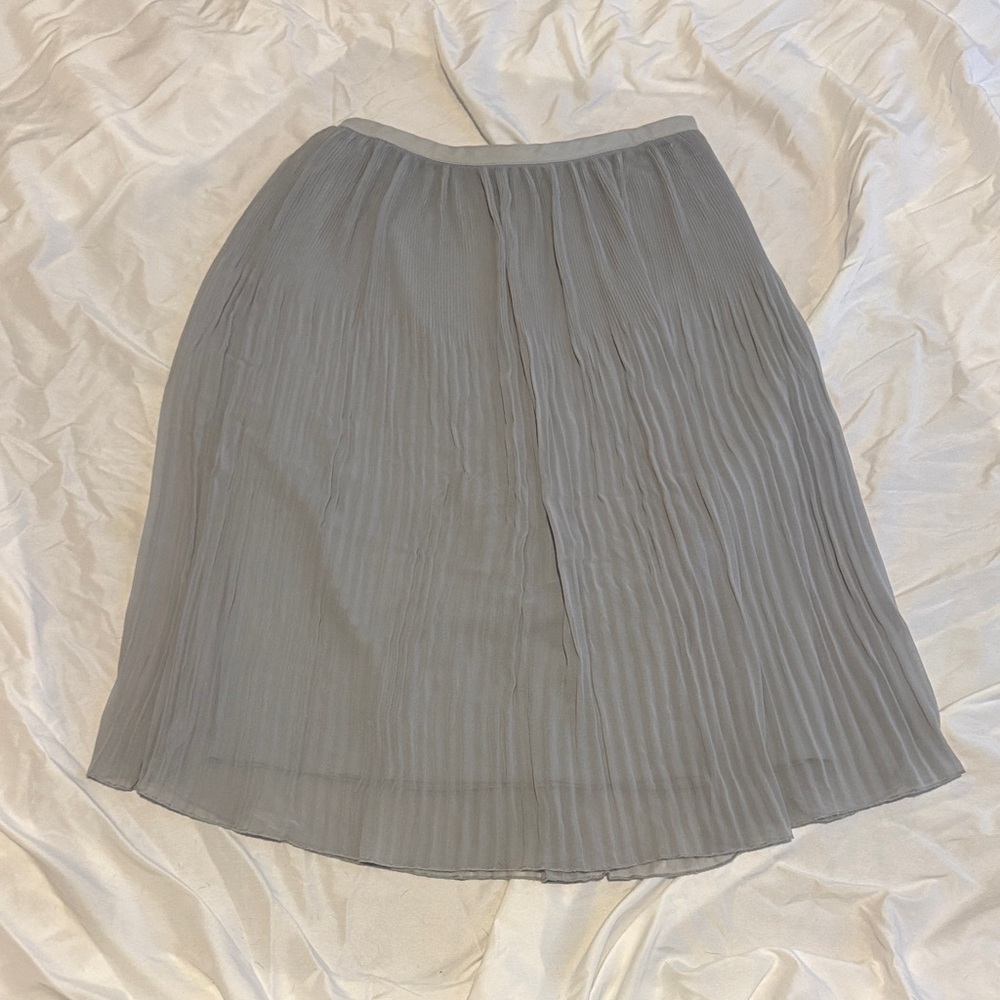 Zara Light Gray A-Line Skirt
